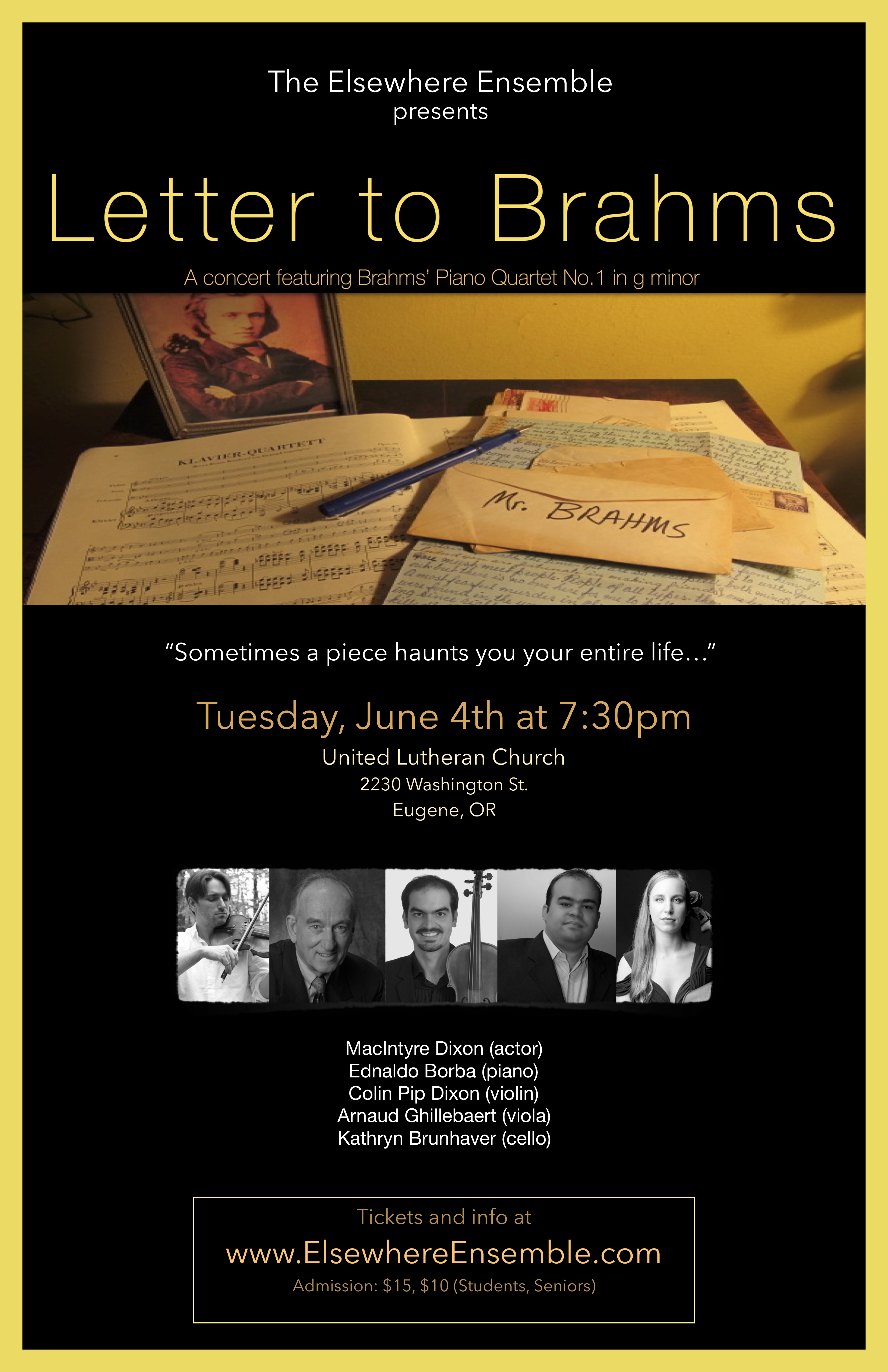 Letter to Brahms poster